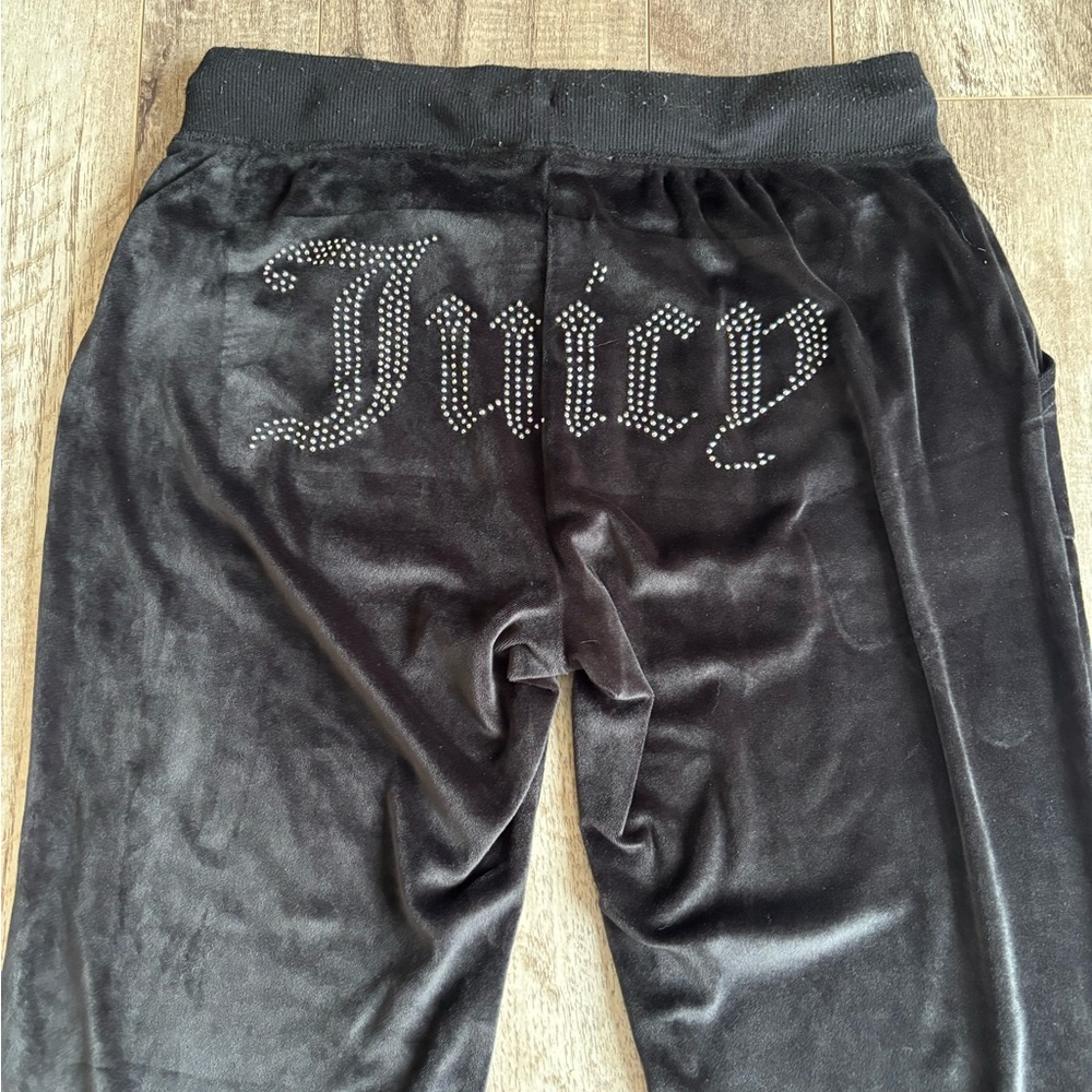 Juicy Couture Black Velour Lounge Pants